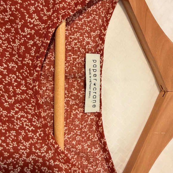 Paper Crane Tiered Babydoll Top | Boho Floral Blouse - Picture 2 of 4